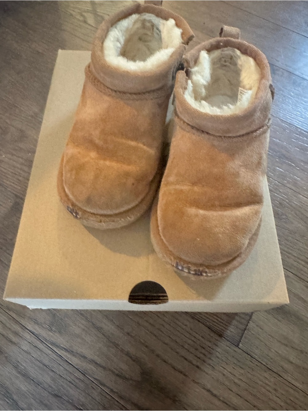 UGG Toddlers' Chestnut Slip-On Faux Shearling Boots